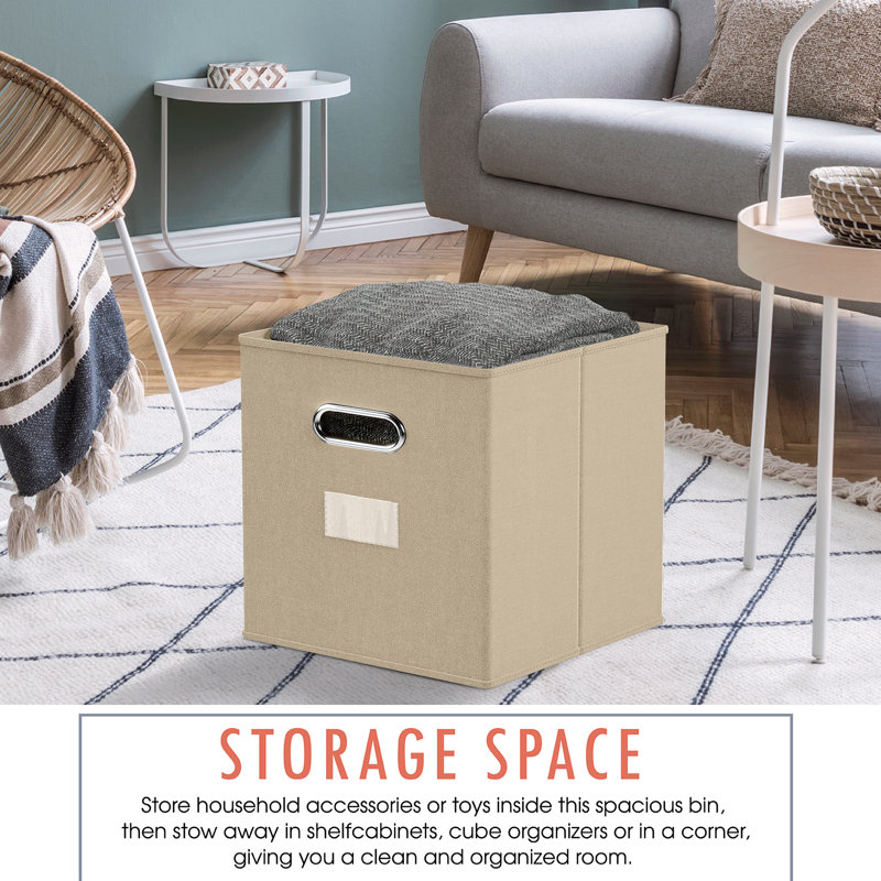 Bac en carton pliable, Beige