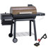 Barbecue au charbon robuste de 30 pouces avec fumoir décalé et brosse de nettoyage Feasto