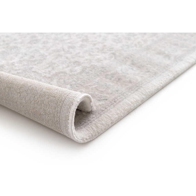 Langres Smooth Low Pile Antique Cream Rug, Runner 80 x 300cm
