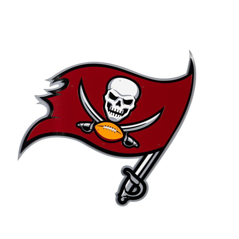 Art mural en métal Tampa Bay Buccaneers