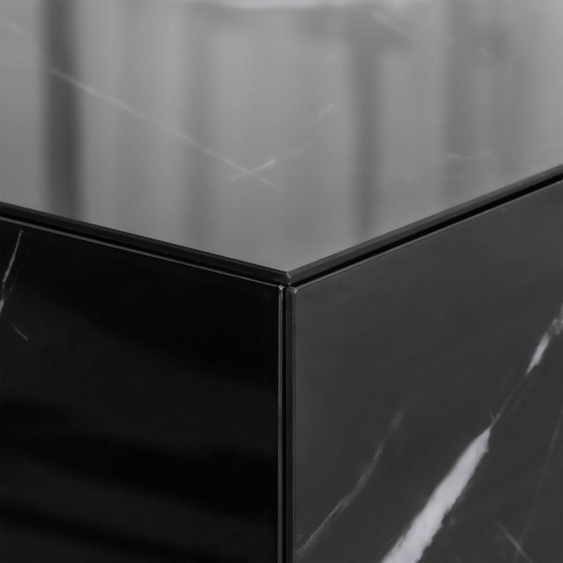 Table basse Klusek, Noir / blanc