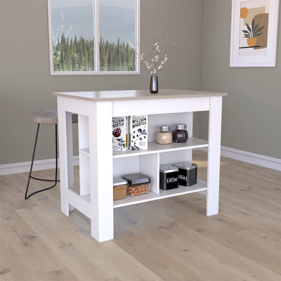 Îlot de cuisine polyvalent avec rangement abondant et design tendance