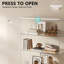 5-Tier Tempered Glass Display Cabinet with Motion Sensor RGB Lights-1479731469