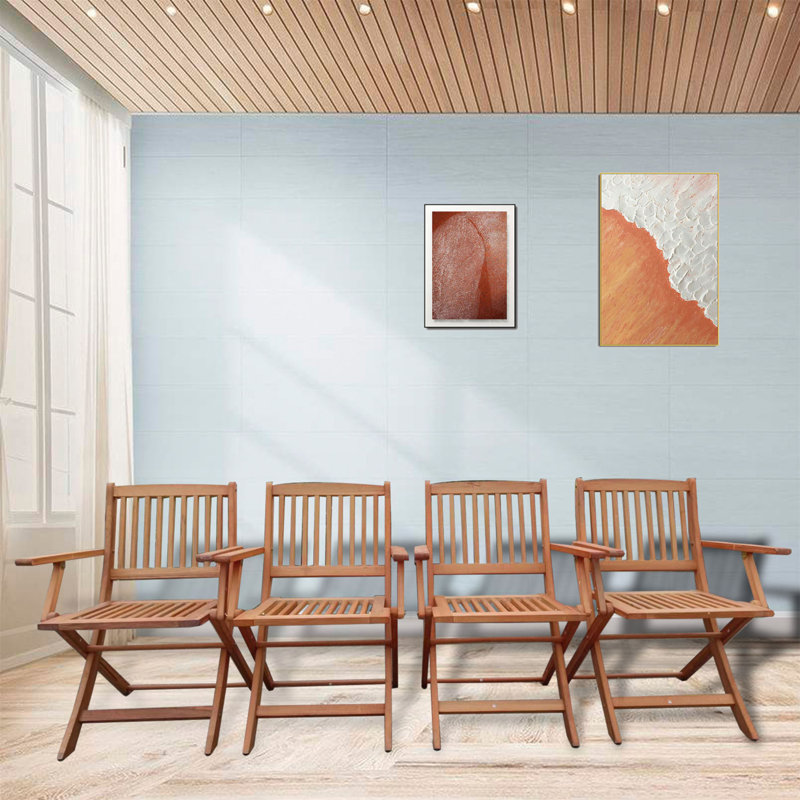 Ensemble de salle à manger pliable polyvalent avec 4 chaises robustes pour toutes les occasions