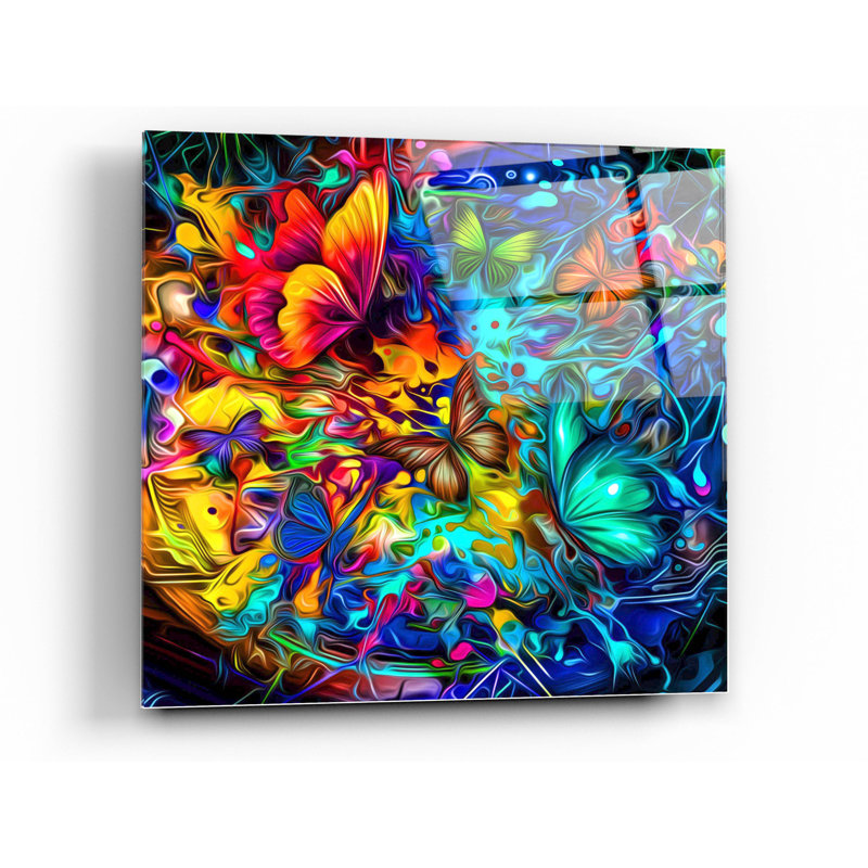 «Melting Pot», art mural en verre acrylique, H 24 po x l 24 po x P 0,2 po