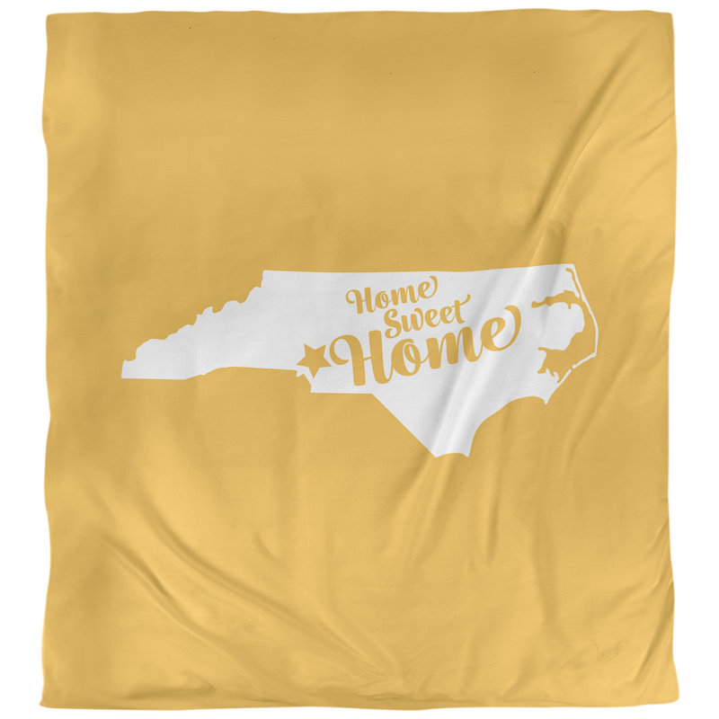 Housse de couette home charlotte charlotte, Housse de couette pour très grand lit, Jaune, Polyester brossé