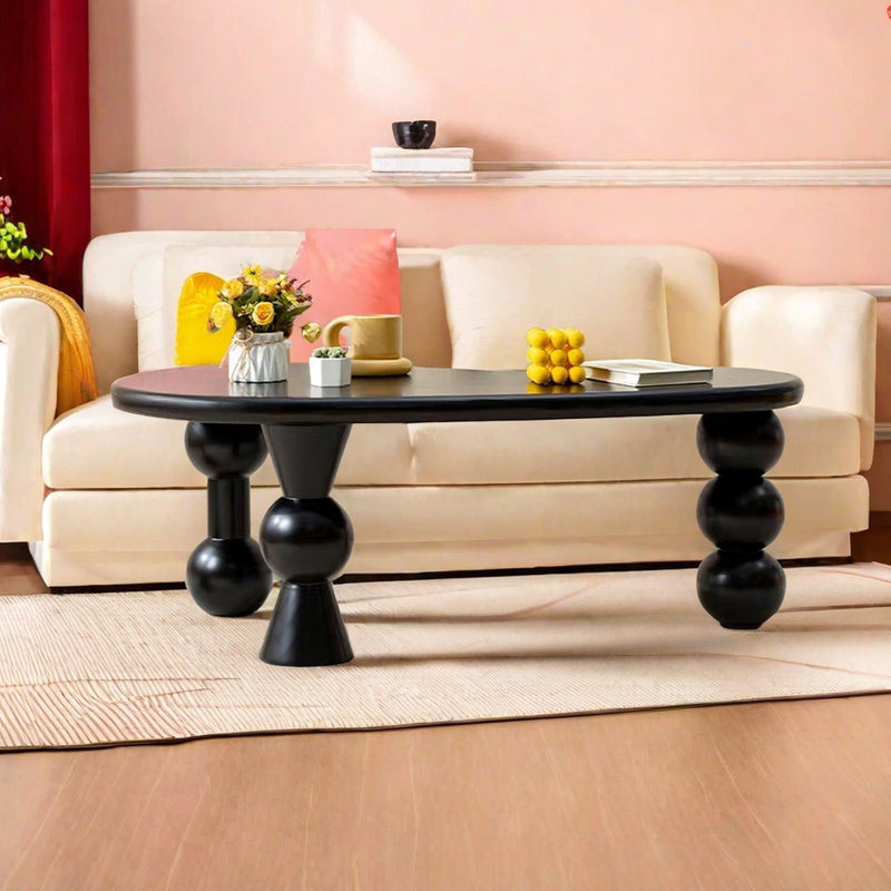 Table de bout Wabi-sabi minimal, H 17,71 po x L 43,3 po x l 23,62 po