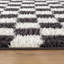 Tapis à poils longs à motif de blocs - gris foncé anthracite - velours moyen, durable et facile à entretenir-1437091747