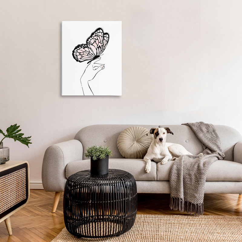 «Minimal Hand & Butterfly» par Martina Pavlova, H 40 po x l 30 po