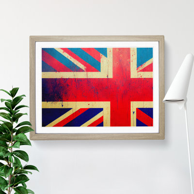 XH1022-6699X Painted Union Jack Flag Vol.2 - Single Picture Frame Painting
