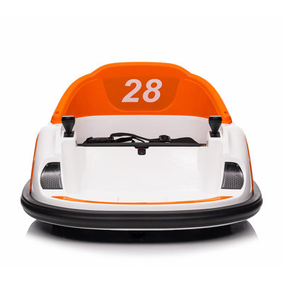 12V Electric Bumper Car Ride On Toy Dual 25W Motors 45AH Battery Orange