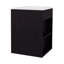 Meuble-lavabo, 1 porte, 3 tablettes - Salle de bain (SANS ROBINET INCLUS)