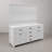 Madison 72" Carrara White Marble Countertop Bath Vanity with Mirror-850588227