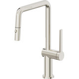 Pull-Down Kitchen Faucet With Button Sprayer - Quad Spout