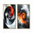 Orange Tornado Of Abstract I - Abstract Spirals Wall Art 2 Pieces Set-1657006837-1657006834