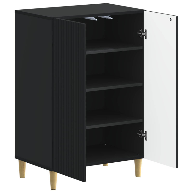 Shoe Storage, 90 cm H x 59.5 cm W x 39.5 cm D, Black
