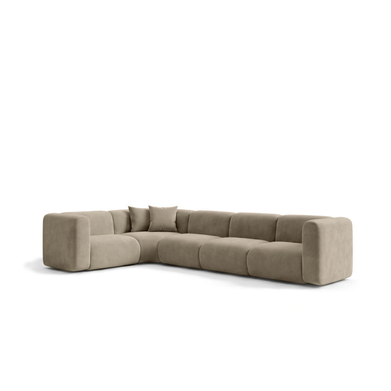 Velvet Sectional, 5 Seater