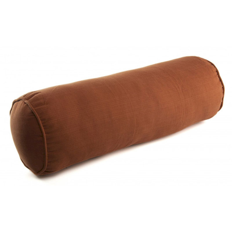 Aureliea Bolster Pillow Cover and Insert, Rust