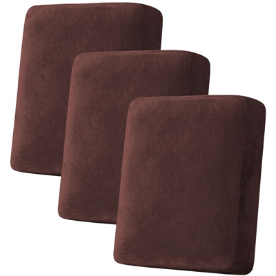 Velvet Plush Fabric Box Cushion Slipcover
