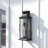 Noralee 2-Light Outdoor Wall Lantern in Black