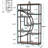 68.89 Inch Height Industrial 5-Tier Rustic Corner Etagere Bookshelf With 9 Open Shelves For Living Room And Bedroom-600074550