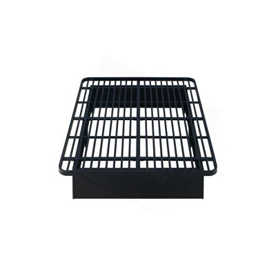 Modern Style Heavy Duty Cal King Size Bed Base Frame Made With Metal In Black