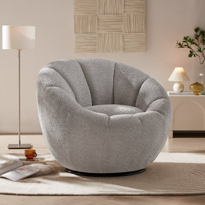 Fauteuil d'appoint pivotant rembourré