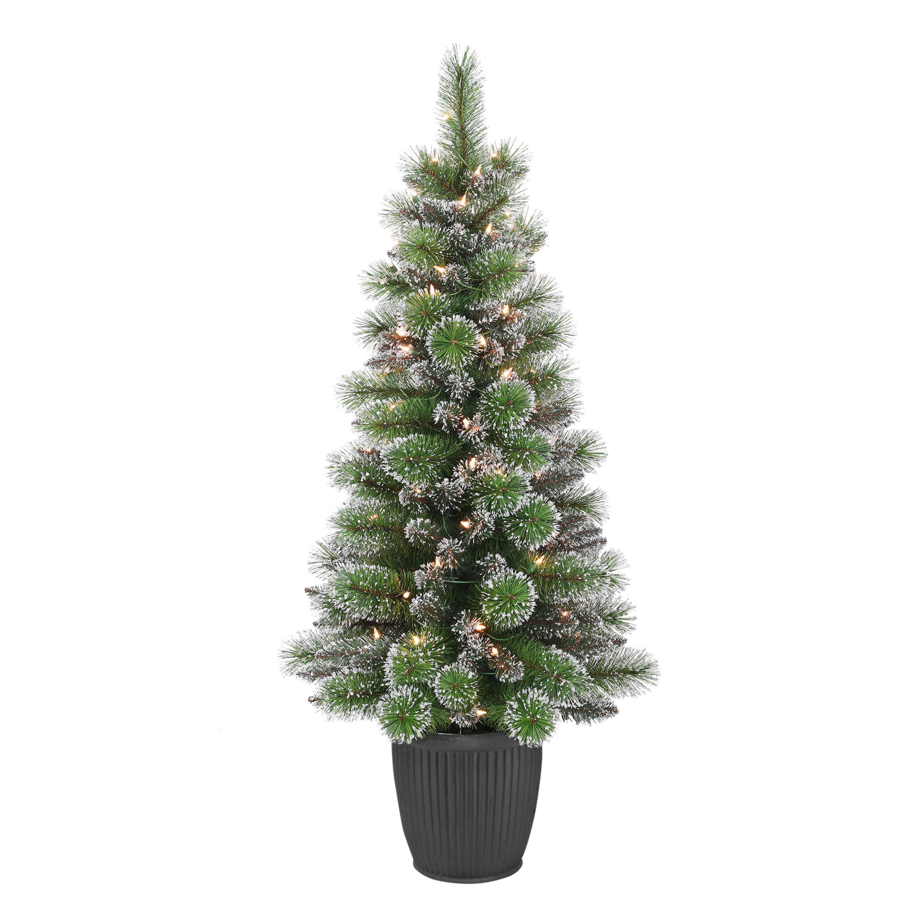 The Holiday Aisle® 4' H Green Pine Christmas Tree with 70 Lights | Wayfair
