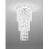 Giogali Ceiling Lamp Ca3 White Glossy Chrome E26 Ul