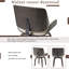 Chaise d'appoint rembourrée pivotante (ensemble de 2)