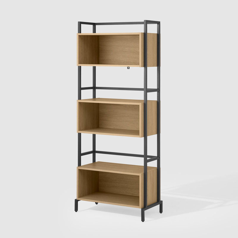 Duryea 162cm H x 67cm W Stainless Steel Bookcase