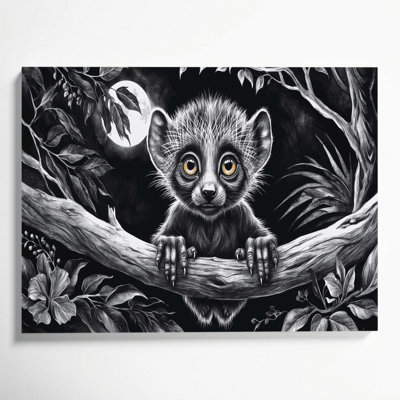 Art animalier sur toile noir
