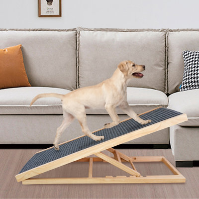 Rampe pliable pour chien avec construction - très large, antidérapante, ajustable, jusqu'à 80 lb, pour l'Action de grâce, antidérapante pour les petits chiens,