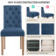 Padded Classic High Back Upholstered Dining Chairs With Solid Wood Legs-91533935