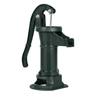 Pompe à eau pour puits, levée maximale de 25 pi, pompe à eau manuelle en fonte antique, connexion NPT 1-1 / 4, installation facile, à l'ancienne pour jardin extérieur, étang, cour, ferme, vert