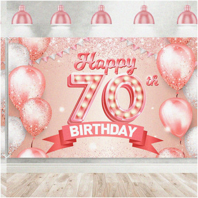 Boho Woolly Birthday Garland, Multicolor, 80.45 inches