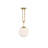 Gilcrease 1 - Light Single Globe Pendant in Brass-191634959