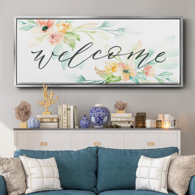 Welcome- Framed Canvas