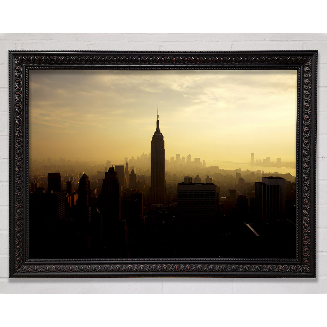 New York City Mist - Einzelne Bilderrahmen Kunstdrucke