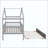 Wooden House Bed with Trundle