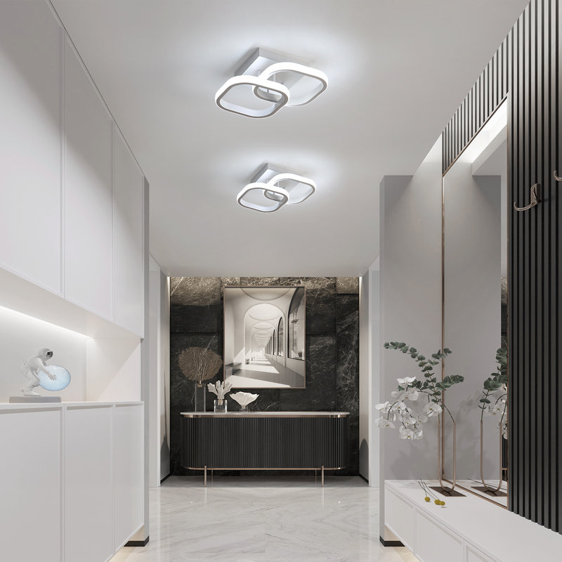 Dailee Acrylic LED Semi Flush Mount