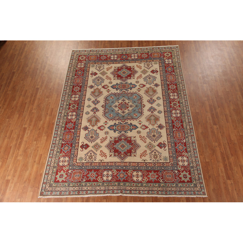 Geometric Kazak Oriental Area Rug