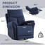 Fauteuil inclinable manuel et pivotant 33,5 po Hawn-1720409525