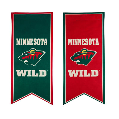 Drapeau de jardin en lin 28 po x 13 po NHL