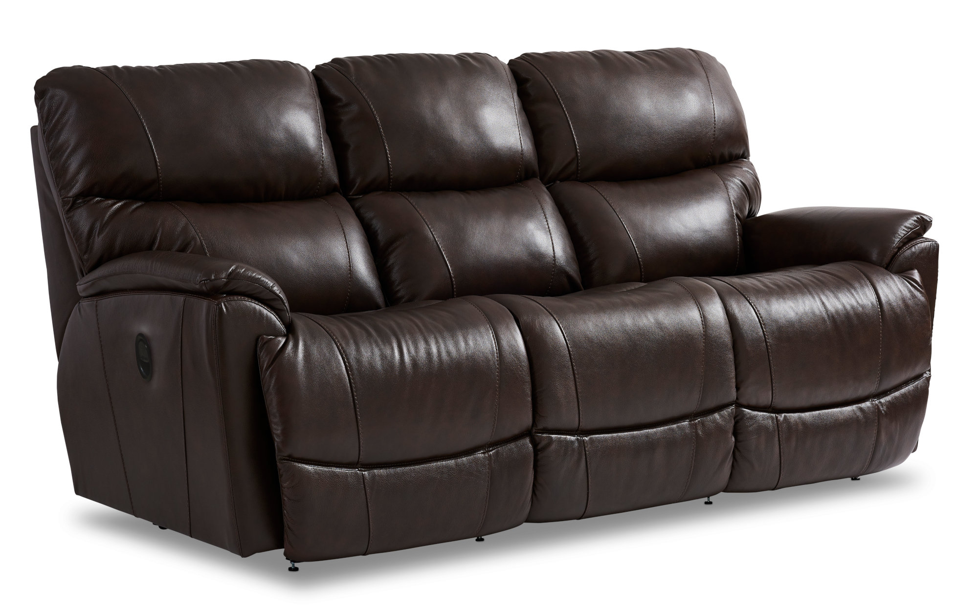 LaZBoy Trouper Leather Match Reclining Sofa Wayfair