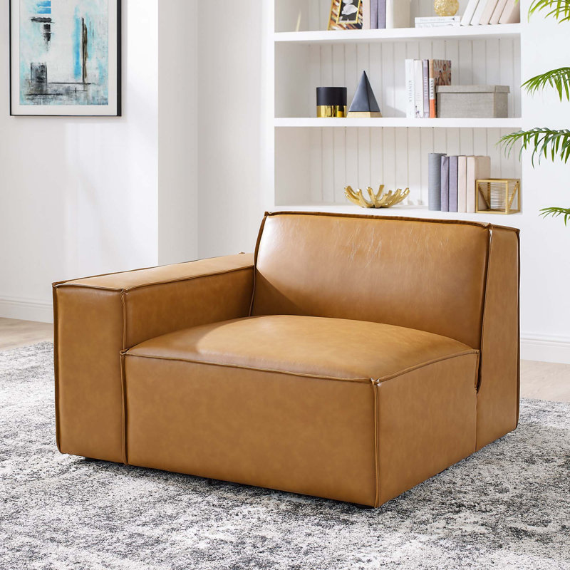 Canapé modulaire en cuir vegan Crumbley