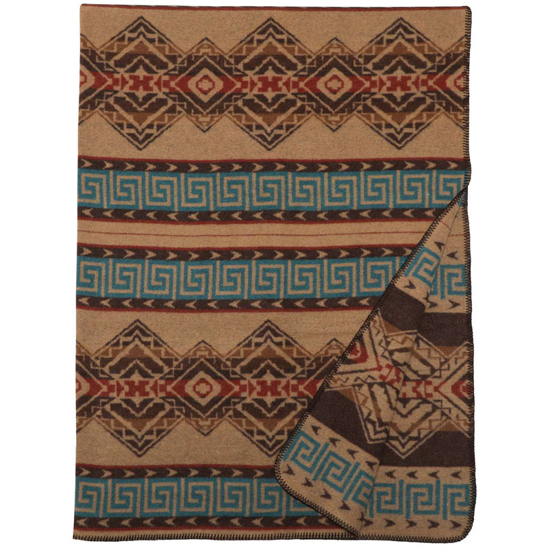 Plaid Wooded River Bison Ridge III, couverture Wildlife Lodge pour canapé de chalet et lit d'appoint