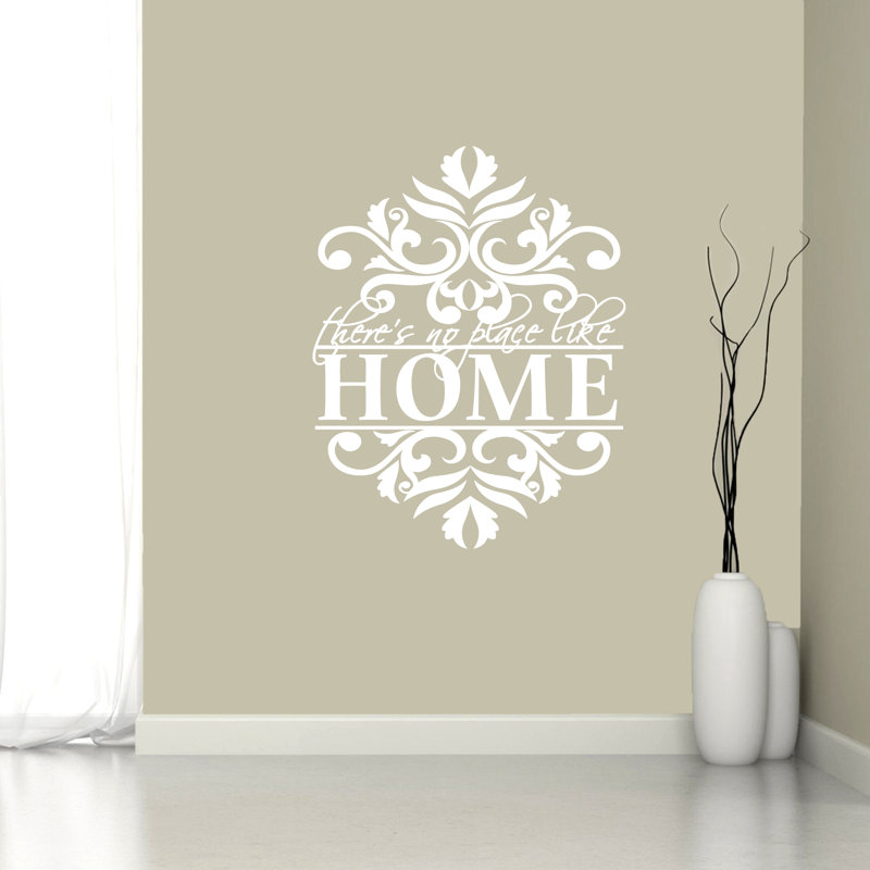 Text & Numbers Wall Decal, White
