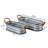 Farmhouse Metal Oval Planters For Indoor Plants, Herb Box Galvanized Tub Planter Set Of 2