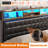 Storage King Bed Frame With Led Headboard & Charging Station, 4-drawer Platform Bed With Quiet Support-1655967027-1668460069